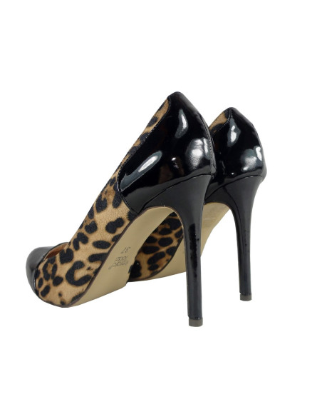 Pantofi cu toc negru PANTERKA OUTLET - 3