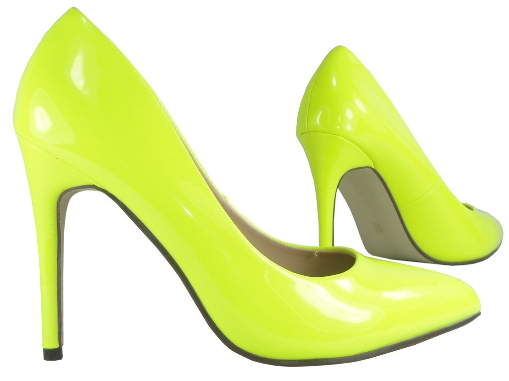 Yellow neon pins, lacquered pins - 3