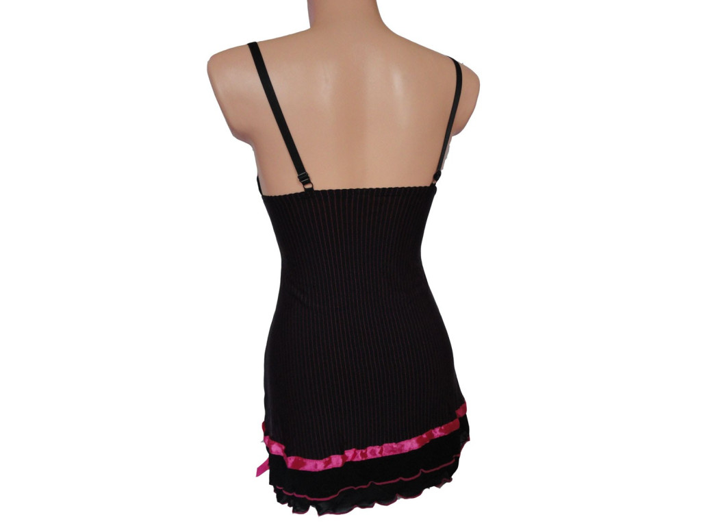 NACHTHEMD MIT ROSA FLIEGE  - 3
