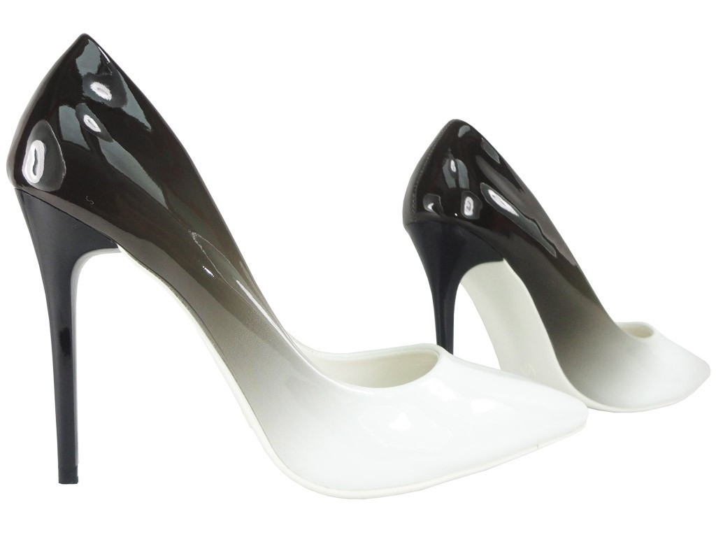 BLANC NOIR OMBRÉ ÉPINGLES - 2