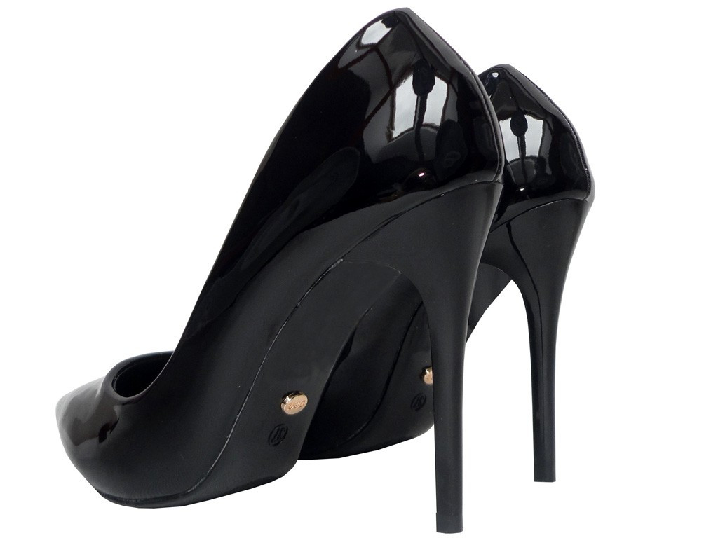 Sieviešu klasiskie melnie stilettos - 4