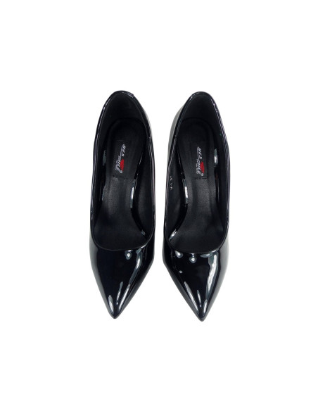 Schwarze High Heels Lackleder High Heels - 2