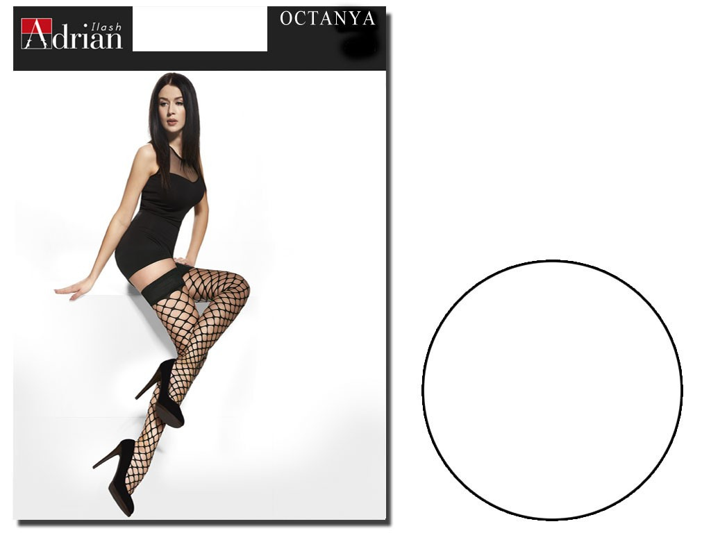Self-supporting cabaret stockings large meshes - 4