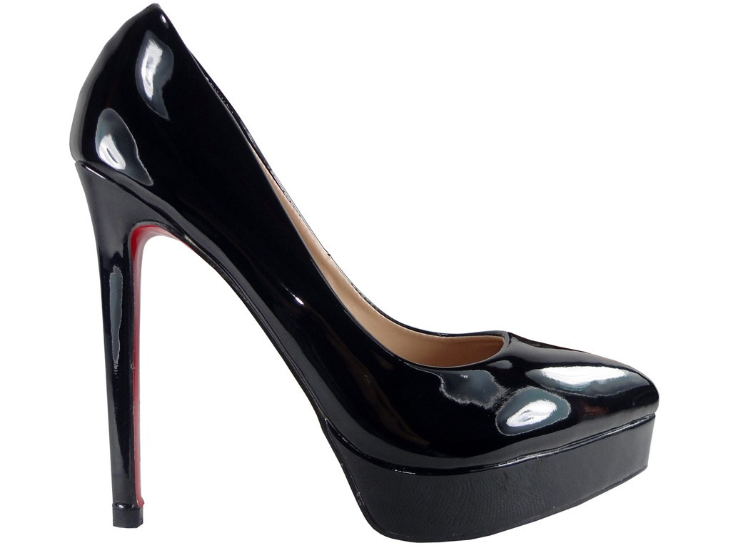 MELNI PLATFORMAS STILETTOS MEŽĢĪŅU KURPES - 1