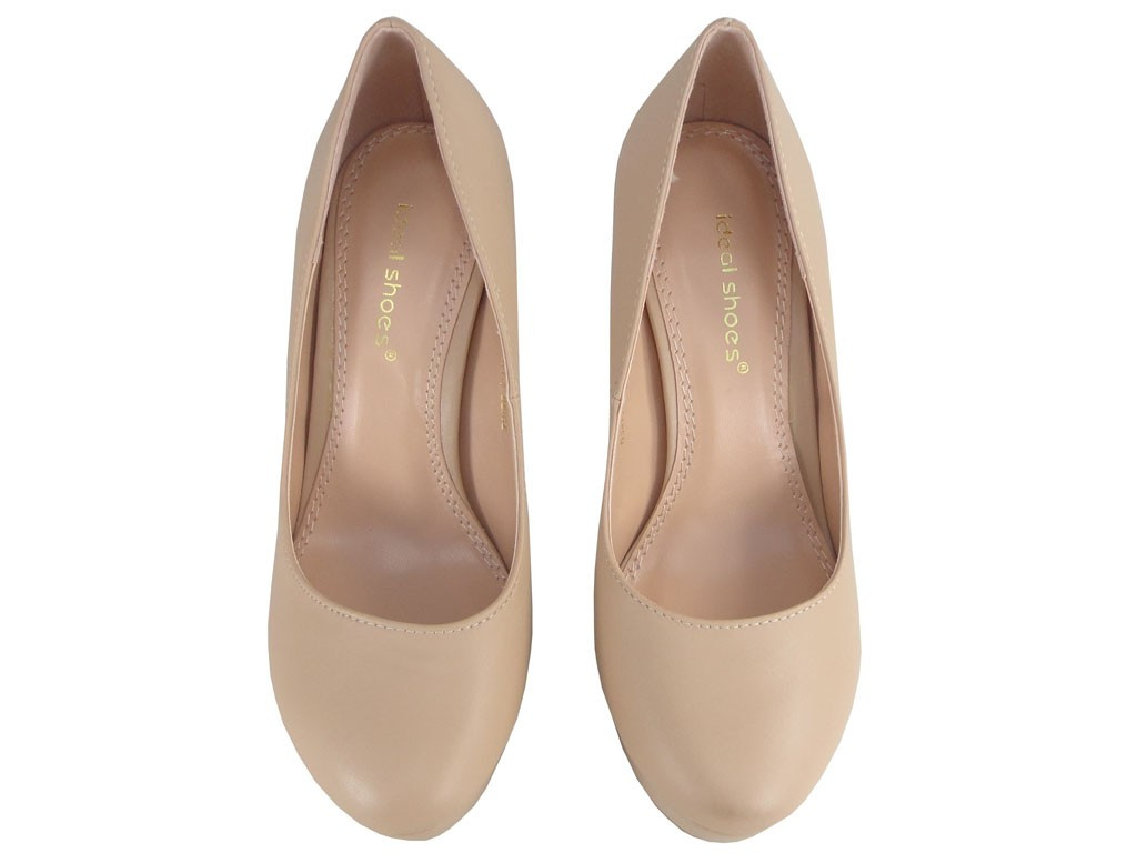 TOCURI BEIGE MATTE PE PLATFORMĂ - 4