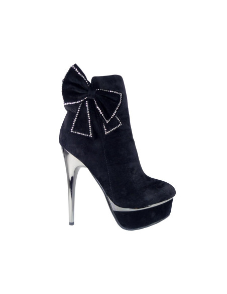 FEKETE SUEDE BOKAZSAK, TÁLPALFORMÁVAL - 1