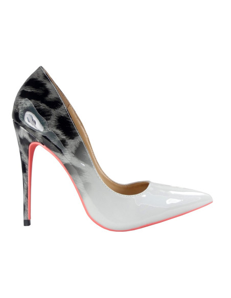 Ombre white pins in a tall panther - 1
