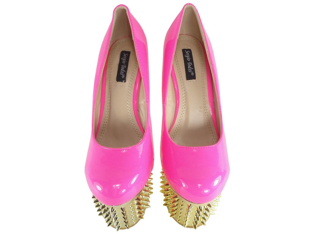 ROSA HIGH HEELS MIT ROSA PFENNIGABSÄTZEN - 4