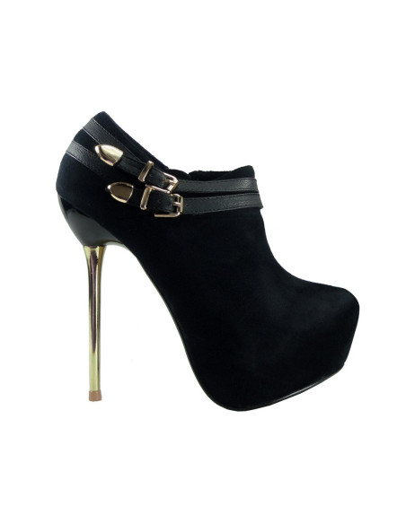 MELNI ZAMŠĀDAS STILETTO ZĀBAKI BUTY SIEVIEŠU - 1
