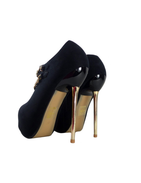 MELNI ZĀBAKI BUTY SIEVIEŠU ZĀBAKI AR ĶĒDI - 3