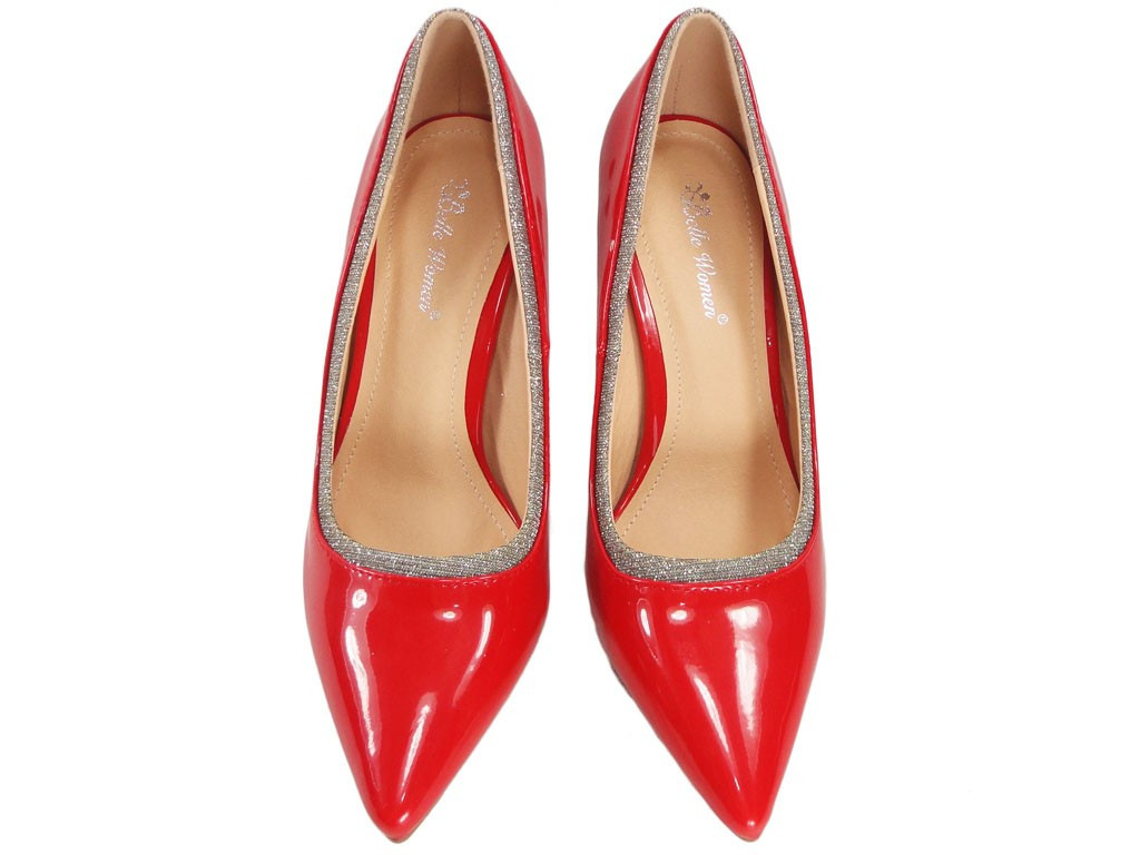 Încălțăminte de damă lăcuite cu stiletto - 2