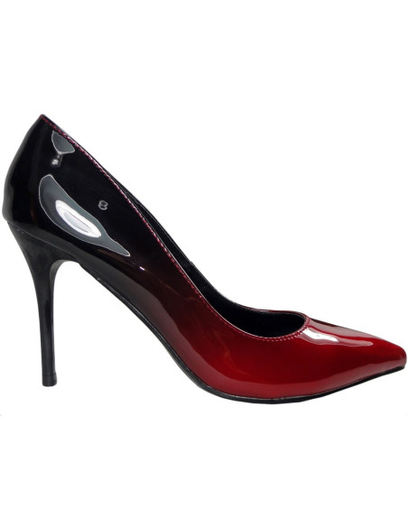 OMBRE RED BLACK PINS LADIES' SHOES - 1