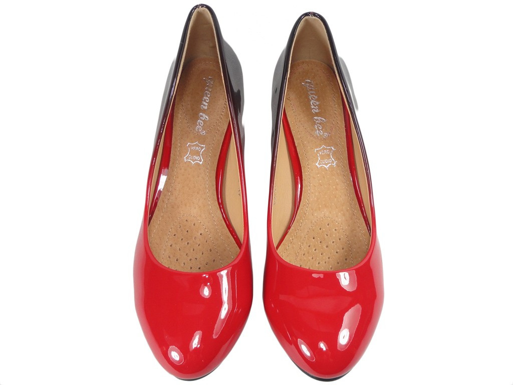 Bottes noires et rouges à épingles d'ombre basses - 3