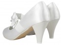 OUTLET WOMEN'S SHOES WEISSE SATIN PINS - 4