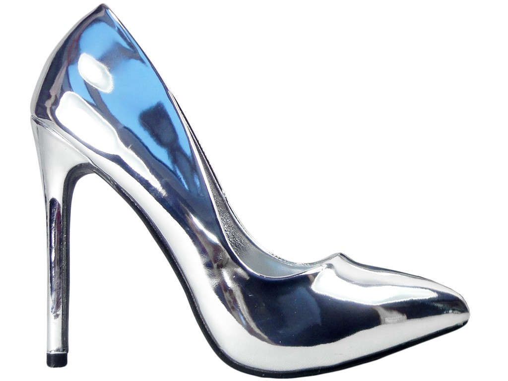 DÁMSKÉ BOTY ZRCADLO SILVER - 1