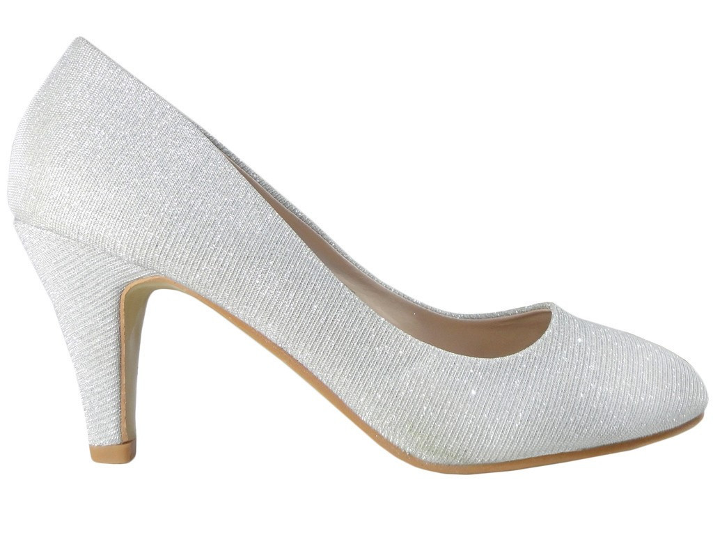 Ladies' boots silver low pins - 1