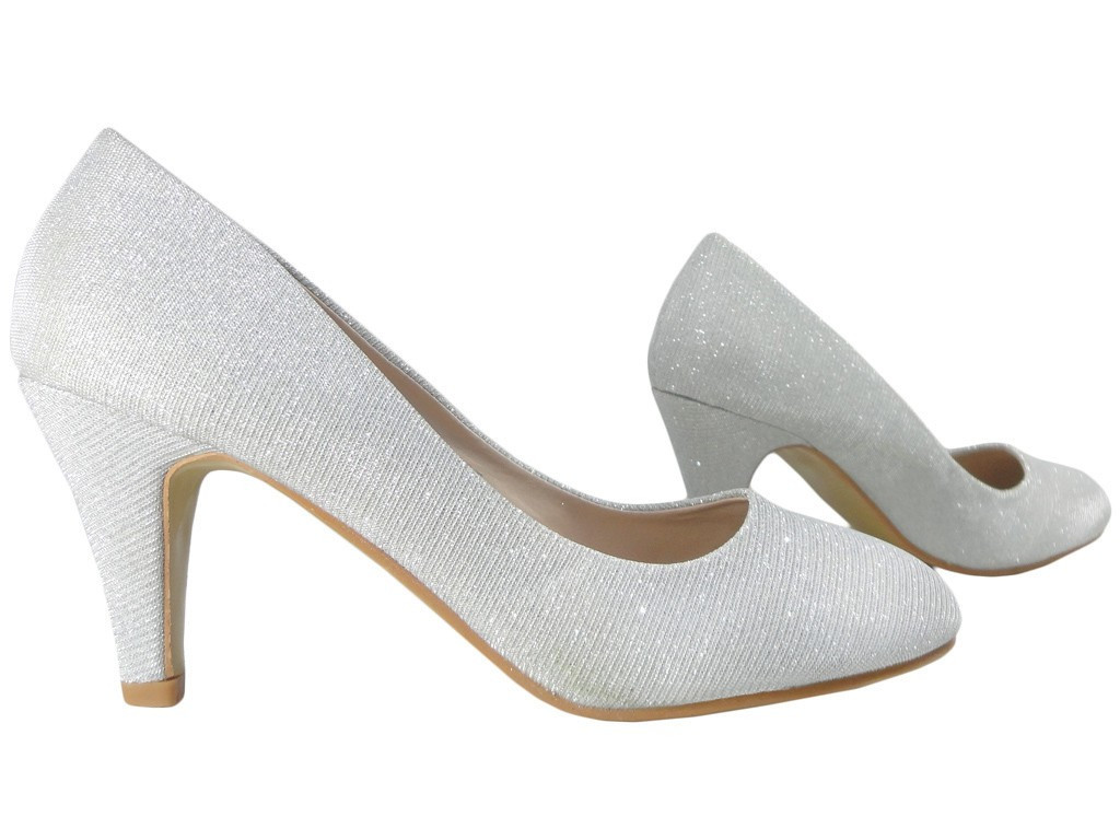 Ladies' boots silver low pins - 3