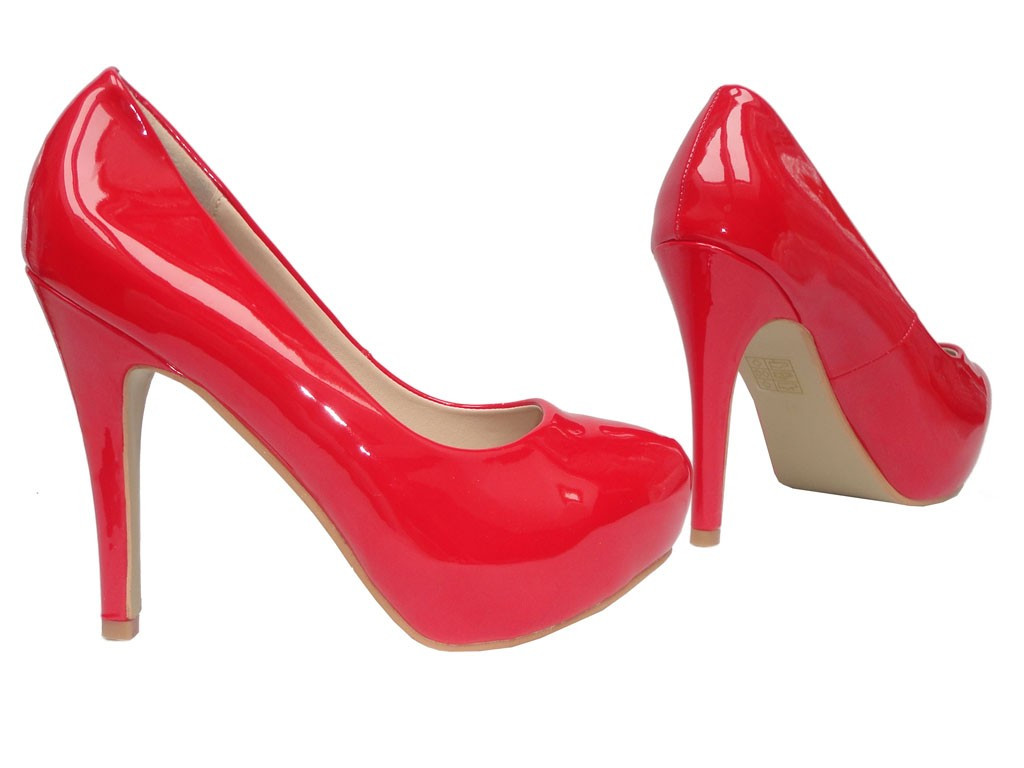 OUTLET SARKANI STILETTO KURPES PAPĒŽI  - 3