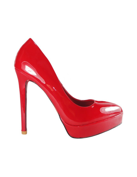SARKANĀS PLATFORMAS STILETTOS BUTY SIEVIEŠU - 1