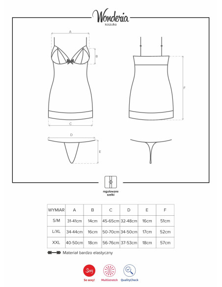 Erotic lingerie Obsessive lace T-shirt - 4