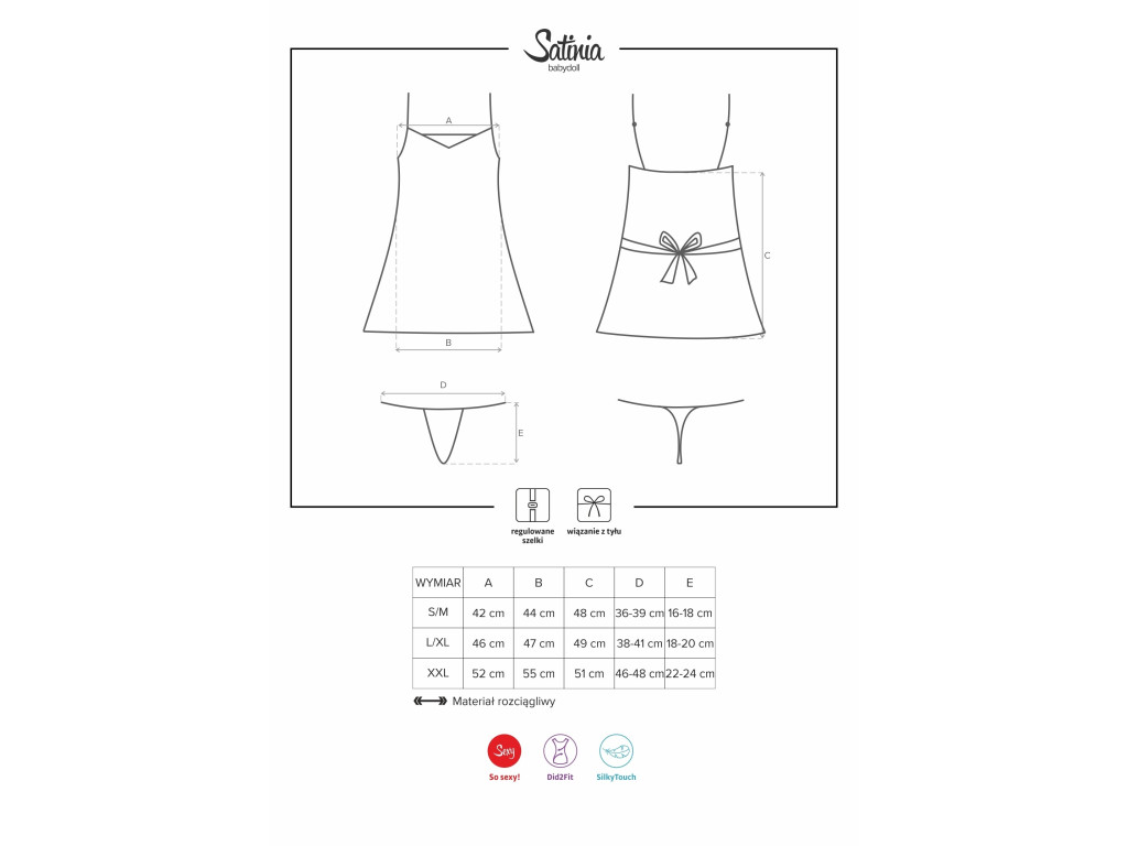 LINGERIE SEXY CHEMISE DE NUIT STRING GRIS - 4