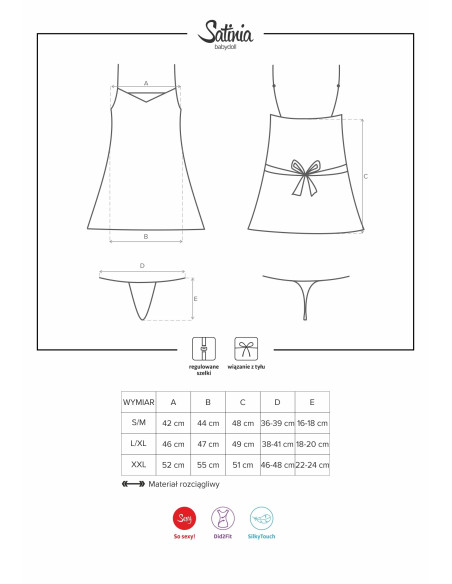 LINGERIE SEXY CHEMISE DE NUIT STRING GRIS - 4