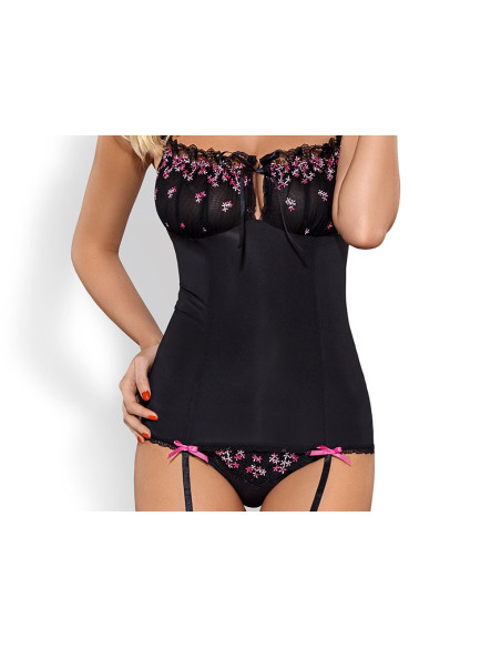 Corset sexy avec porte-jarretelles Obsessionnel - 5