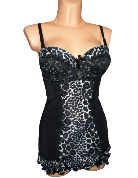 CHEMISE DE NUIT 2 NOIRE - 2