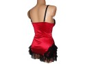 RED LACE SATIN NIGHTDRESS