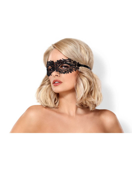 Mască de ochi obsesivă neagră și sexy - 1