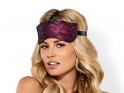 Pink eye mask decorated with lace - 2