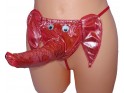 CULOTTE HOMME STRING ÉLÉPHANT ROUGE - 1