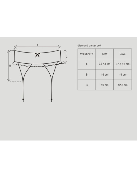 Elegant garter belt Obsessive - 4