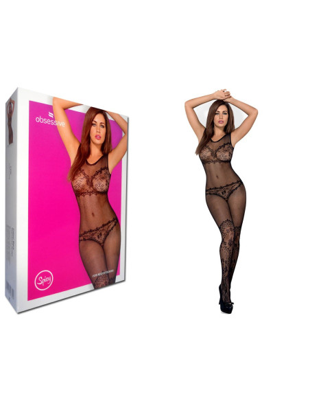 BODYSTOCKING BLACK LACE OBSESSIVE - 4