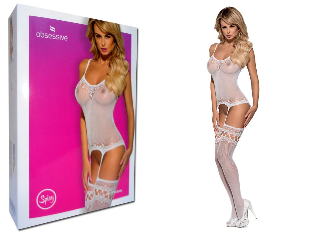 Body blanc Sous-vêtements sexy obsessionnels - 3