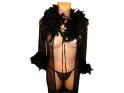 EROTIC FEATHER ROBE BLACK - 3