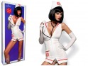 Costume d'infirmière obsessionnelle avec stéthoscope - 3