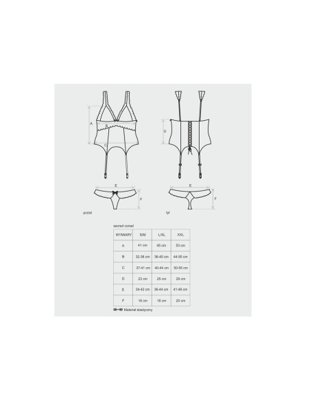 Corset roșu sexy obsesiv Secred - 4