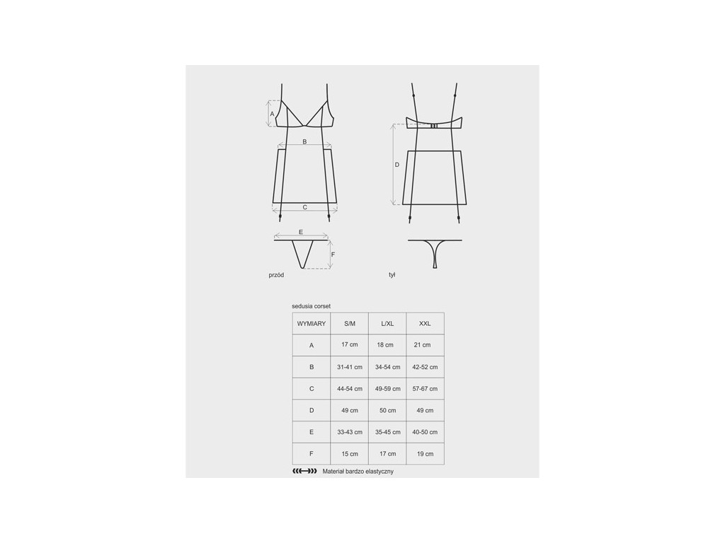 Corset negru cu dantelă Sedusia obsesivă - 4