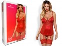 Red Obsessive sexy corset with lace - 3