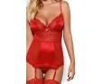 Red Obsessive sexy corset with lace - 5