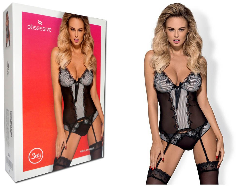 Lingerie sexy Corset obsessionnel avec ceintures - 3