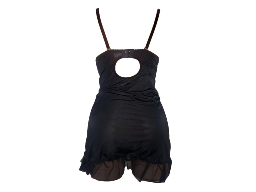 TIED PINK SATIN NIGHTDRESS - 2