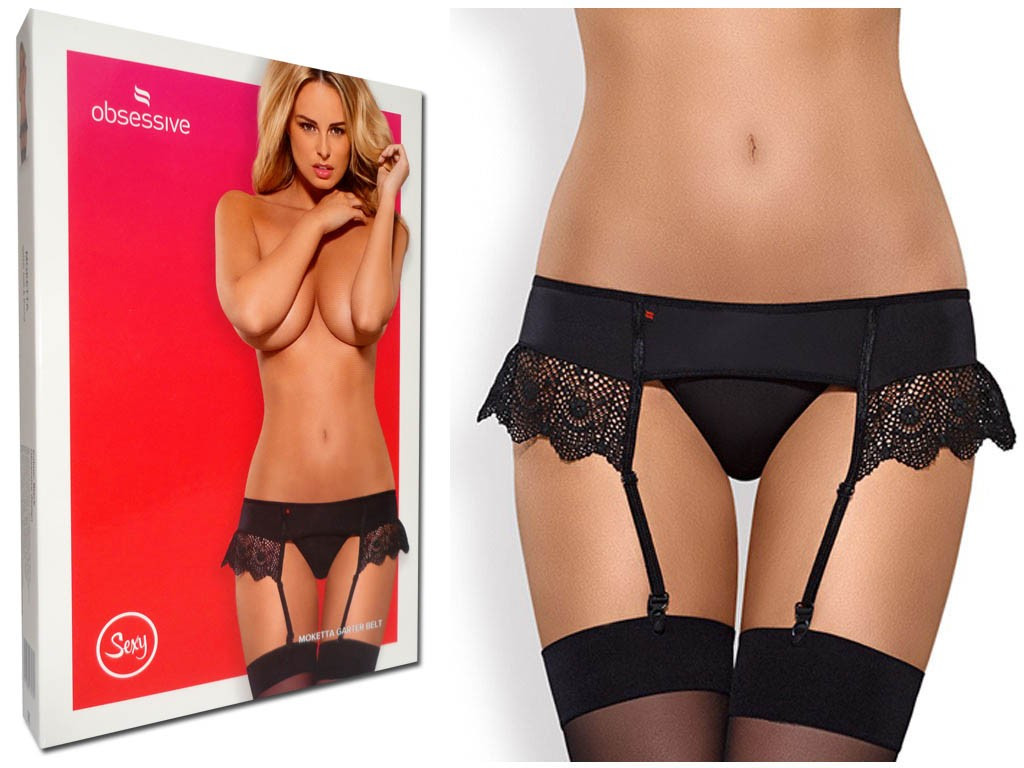 Sexy garter belt and thong Obsessive - 3