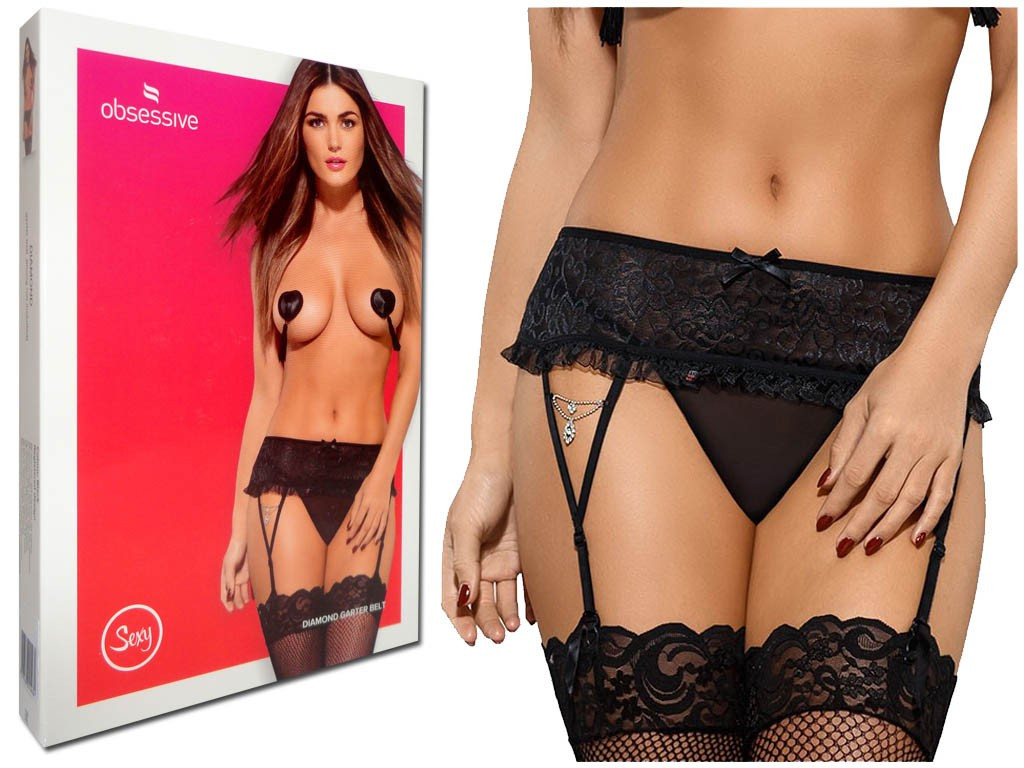Elegantný podväzkový pás Obsessive - 3