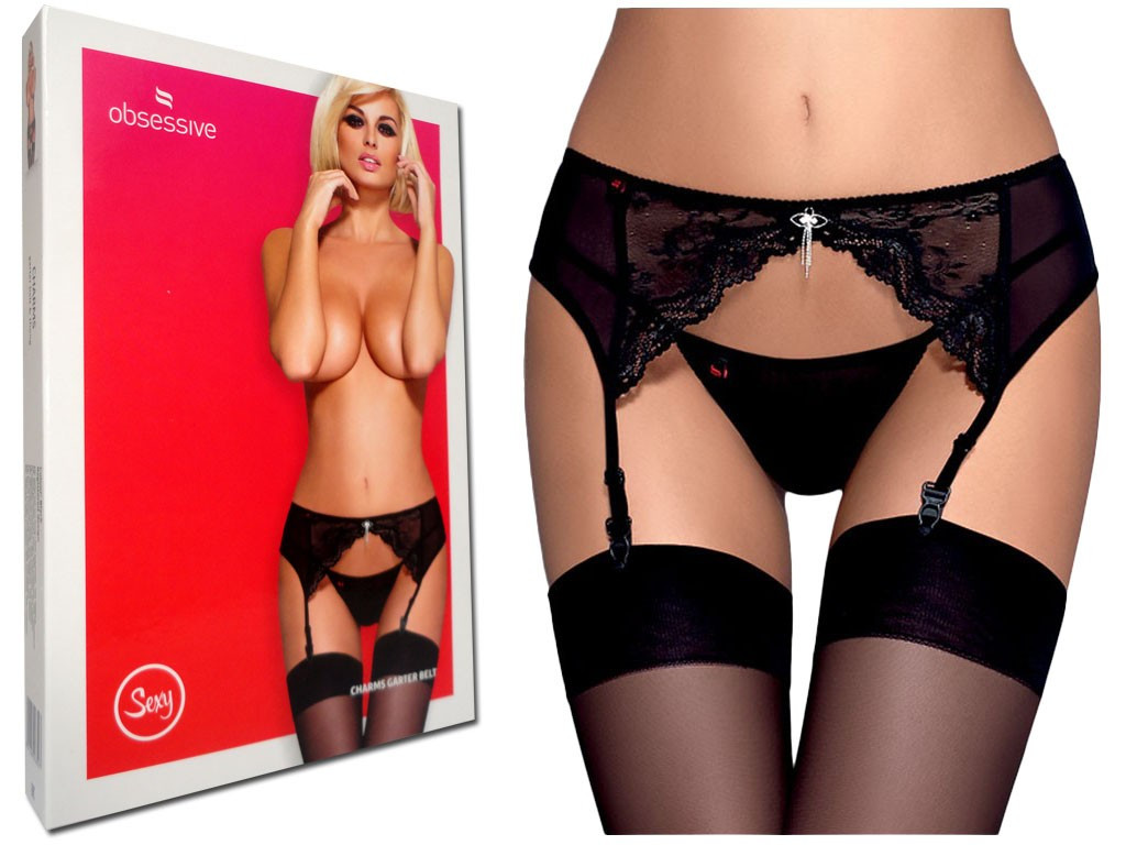 Obsessive pas do pończoch i stringi Charms - 3