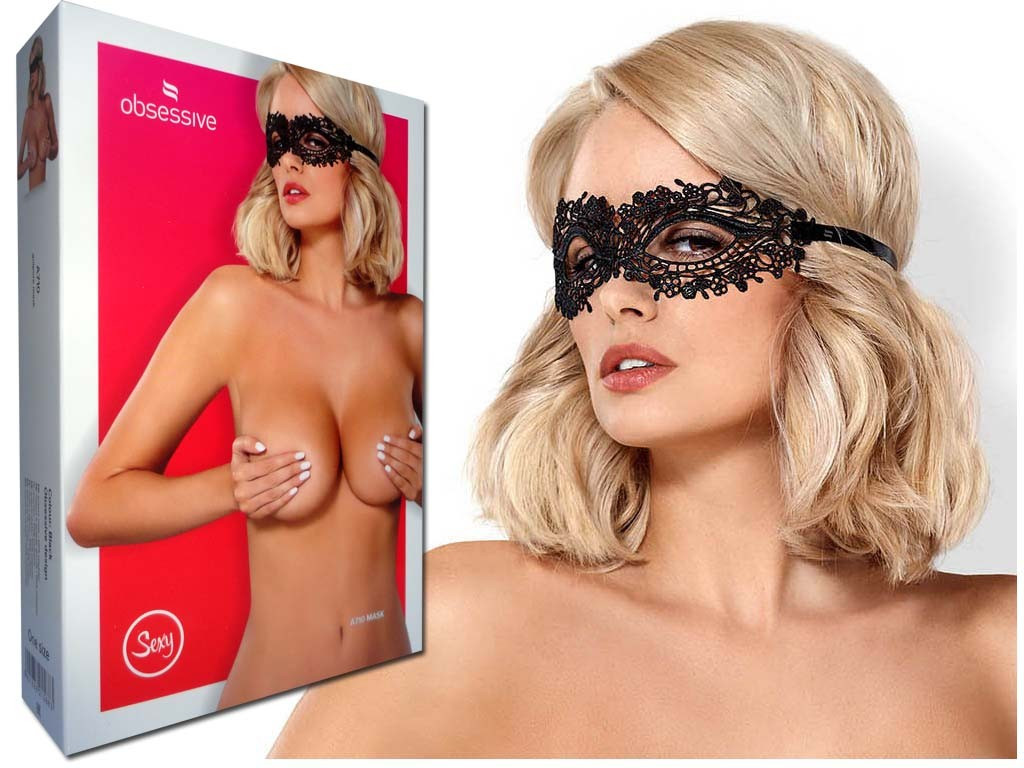 Сексуальна маска для чорних очей Obsessive - 2