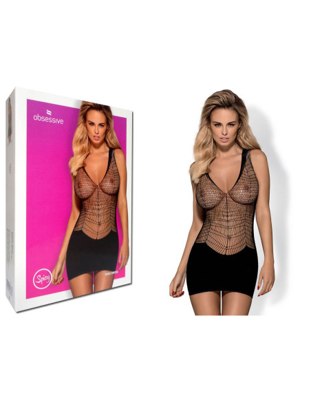 SEKSOWNA BIELIZNA SUKIENKA ODKRYTA OBSESSIVE - 4