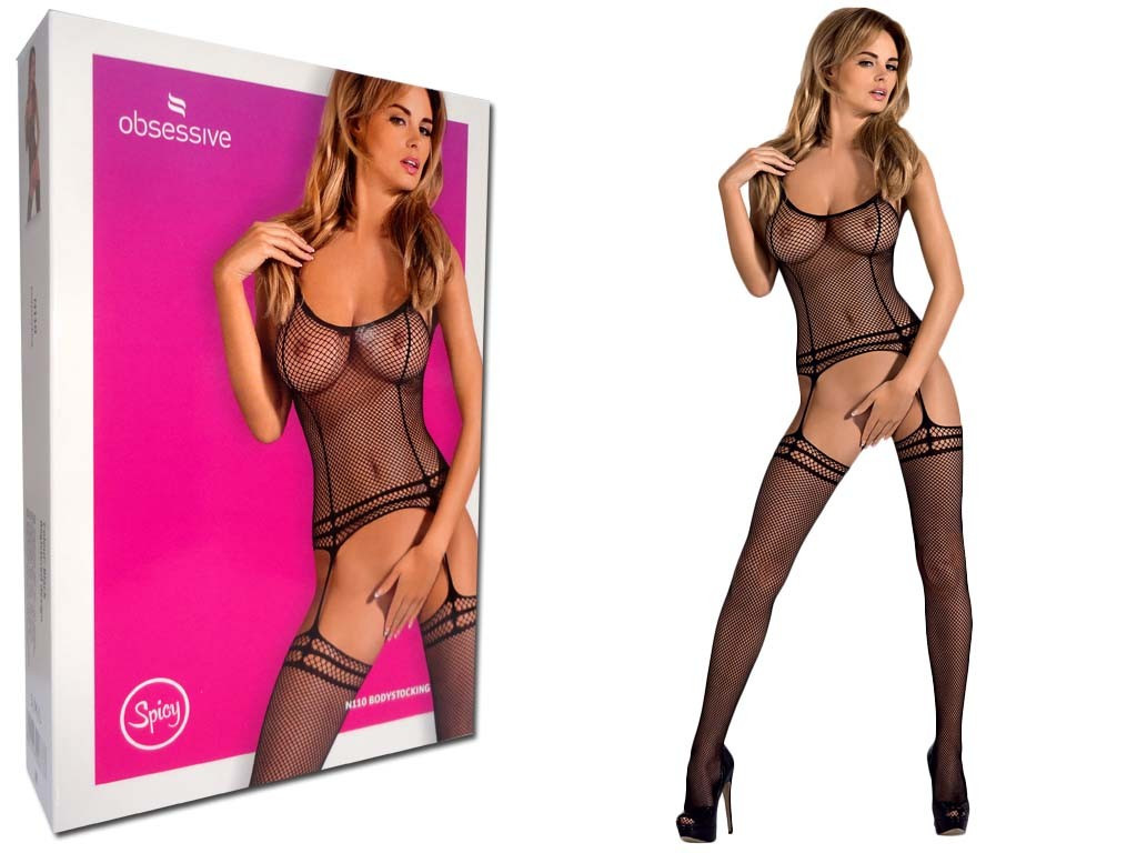 BODYSTOCKING CZARNA SEKSOWNA BIELIZNA DAMSKA - 4