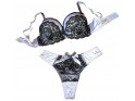 ENSEMBLE DE LINGERIE BLANC ET NOIR EN ZIRCONE - 1